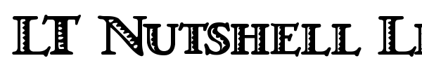 LT Nutshell Library font preview